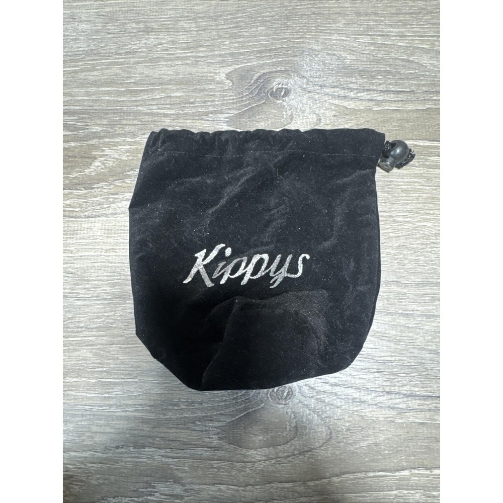 Kippys Black Velvet Drawstring Dust Bag Pouch Logo Jewelry Storage Accessory